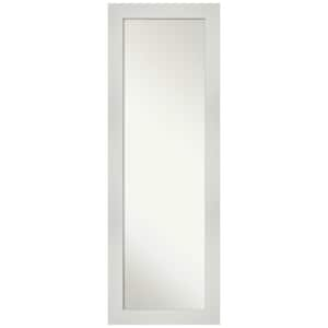 Large Rectangle Glossy White Modern Mirror (52.25 in. H x 18.25 in. W)