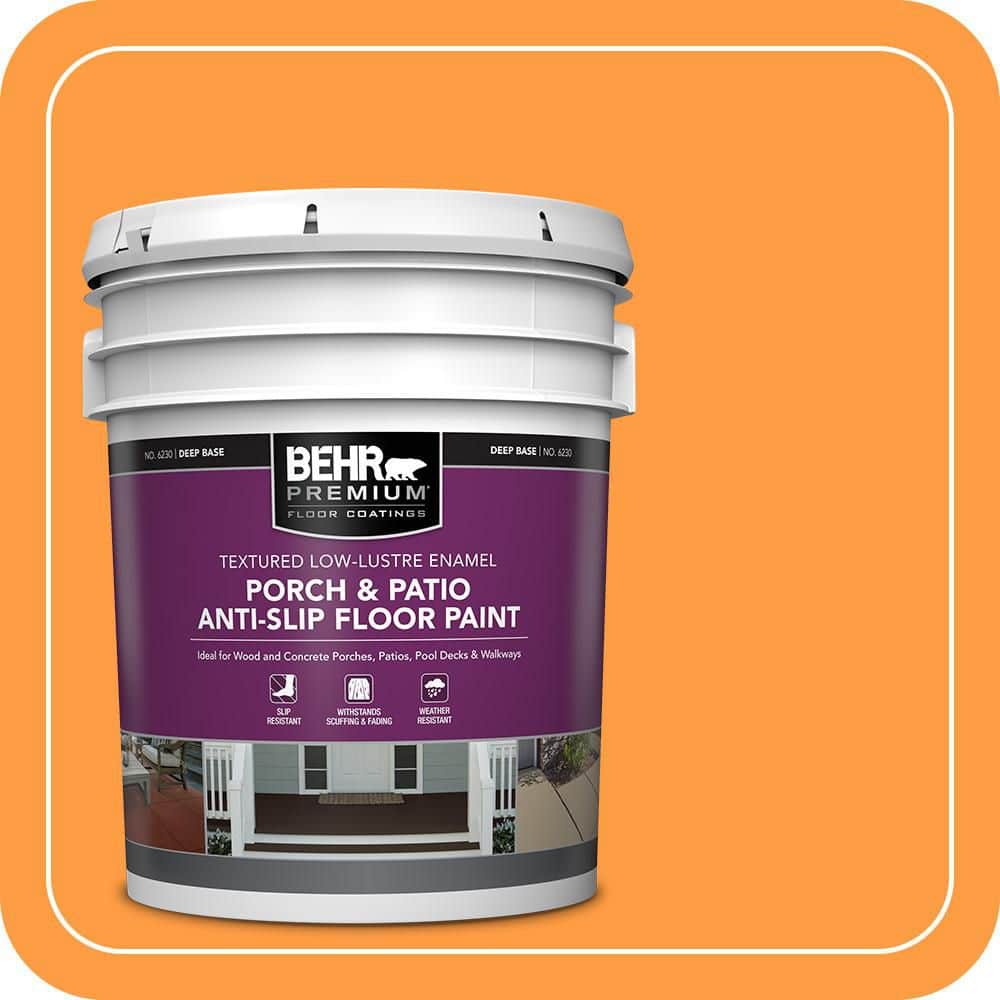 5 gal. #P240-6 Exotic Blossom Textured Low-Lustre Enamel Interior/Exterior Porch and Patio Anti-Slip Floor Paint price history on PriceWatchPro