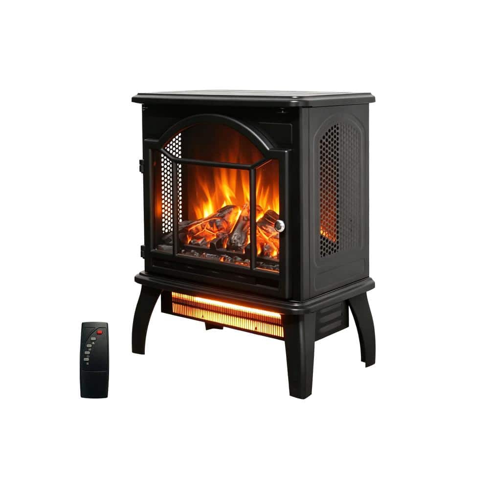 Edendirect 17.52 in. Freestanding Electric Fireplace with Realistic ...