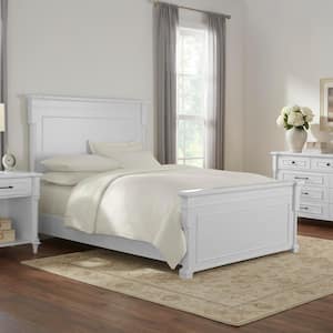 Bellmore White King Bed (84 in. W x 65 in. H)