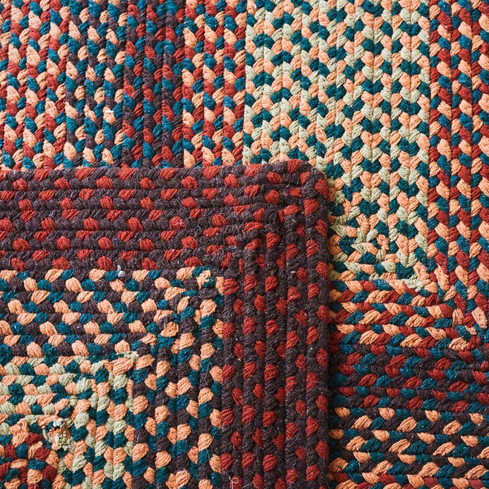 SAFAVIEH Braided Claes Color Bordered Area Rug, Brown/Rust, 5' x 8'