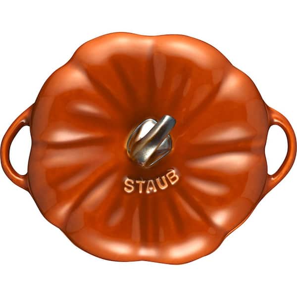 staub Ceramic 16 oz. Petite Pumpkin Cocotte - Burnt Orange 1004820