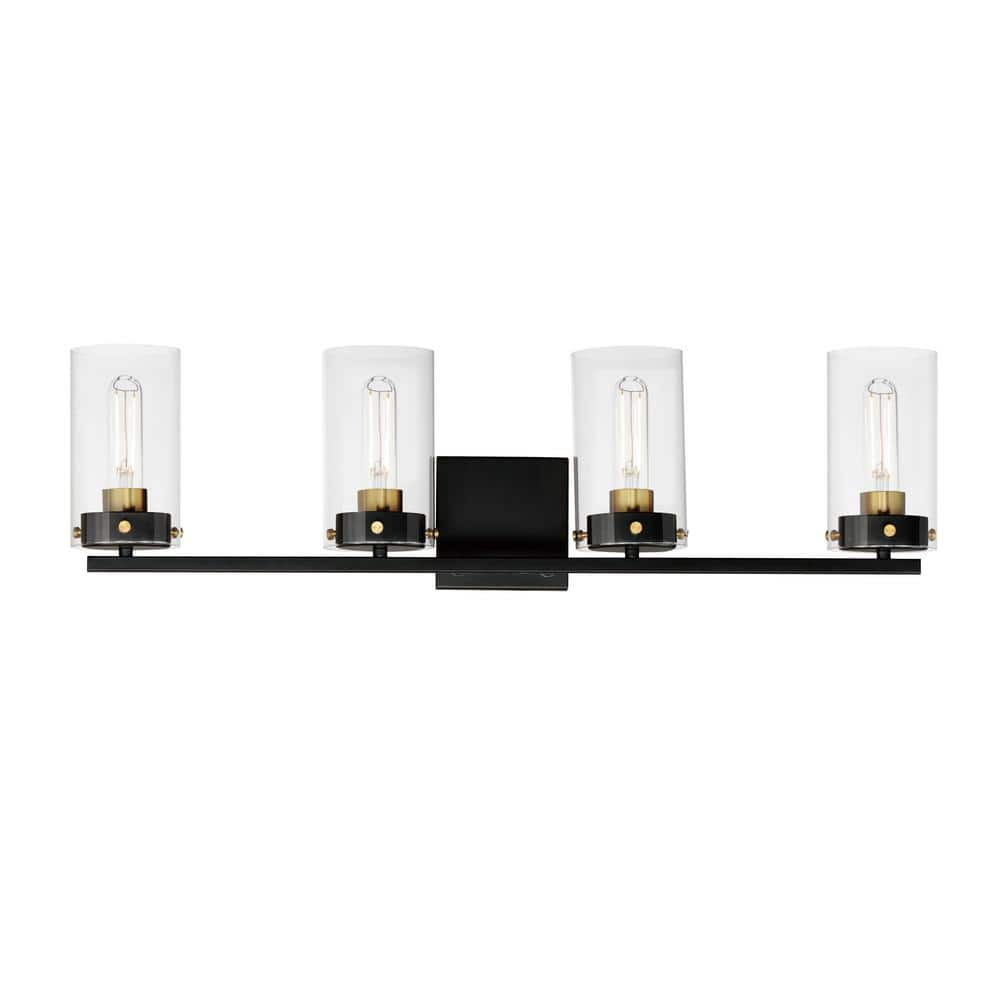 Maxim Lighting Pinn 39 in. 4 Light Brass Bath Vanity Light 12404 - The ...