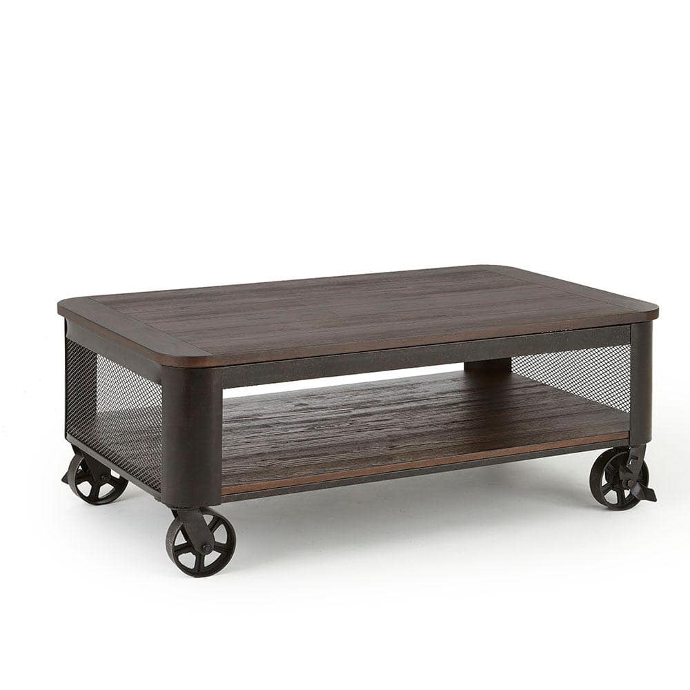 Barrow 52 In Brown Large Rectangle Wood Coffee Table With Lift Top Bw200cas The Home Depot