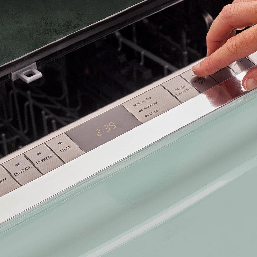 Summer Mint Green Retro 24" Energy Star Built-In Dishwasher