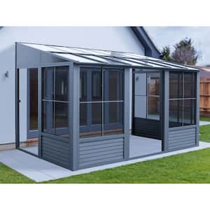 10 ft. x 12 ft. Gray Florence Add-A-Room Solarium
