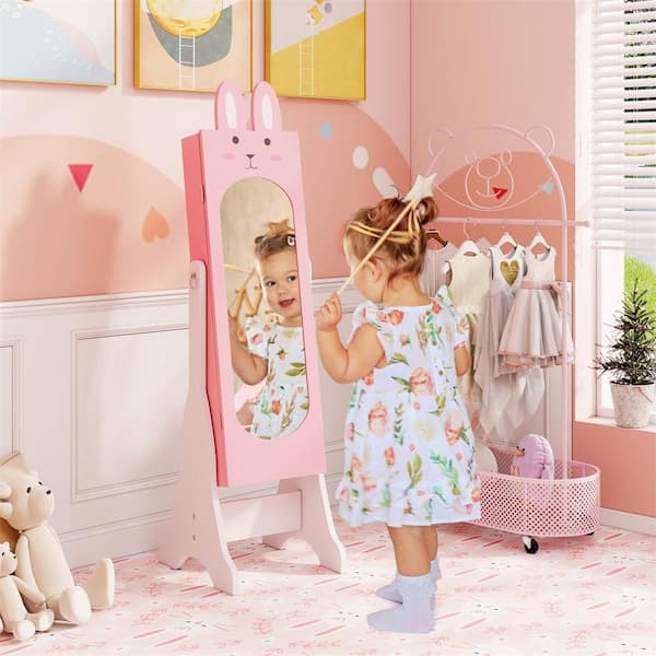 Costway 12 Width Kids Vanity Set Princess Makeup Dressing