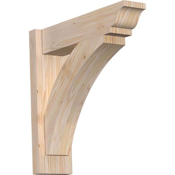 Ekena Millwork 6 in. x 20 in. x 20 in. Douglas Fir Thorton Traditional Smooth Outlooker