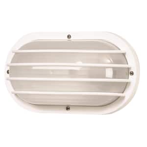 Nautical 1-Light White 4000K ENERGY STAR LED Outdoor Wall Mount Sconce UL Listed for Wet Areas