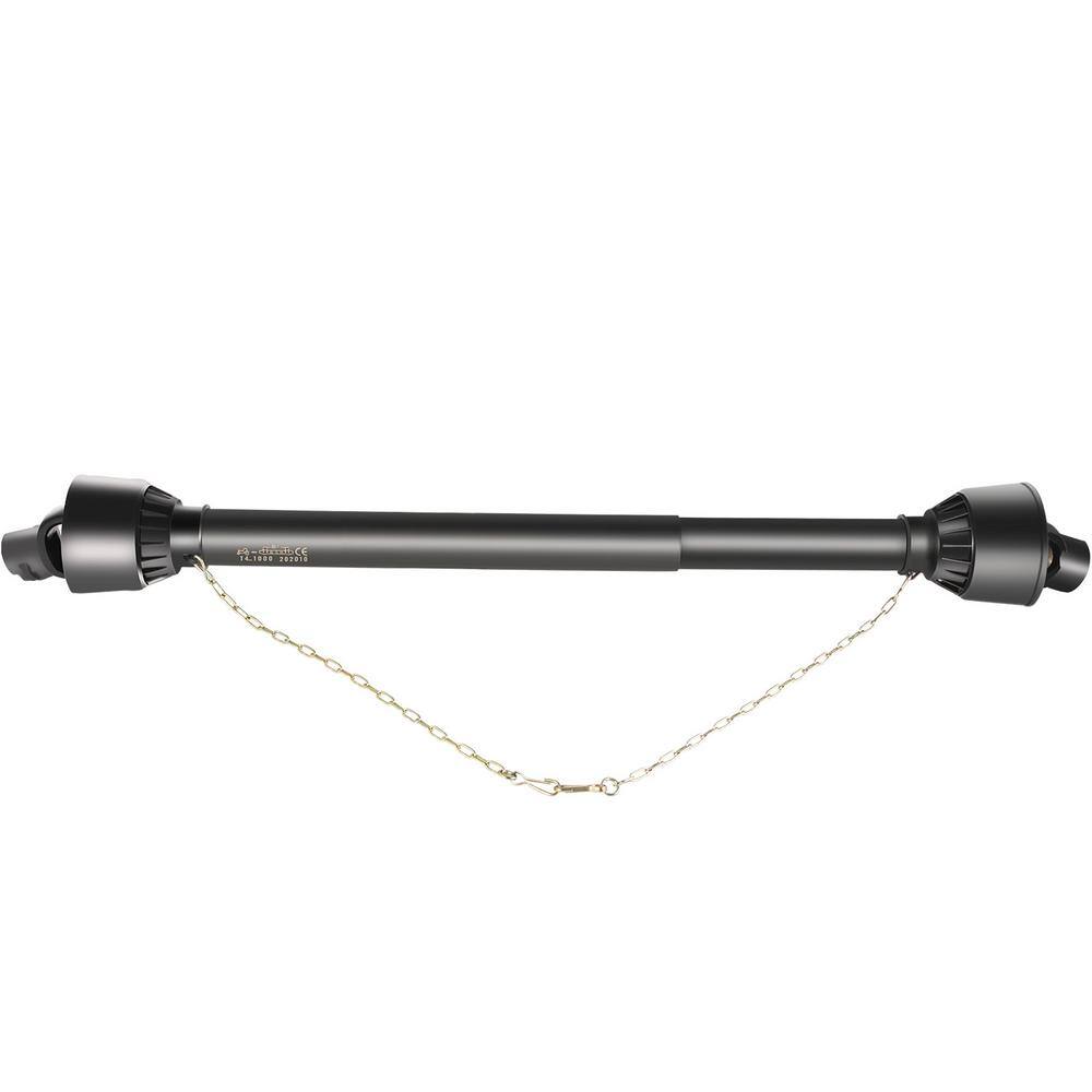 Heavy-Duty PTO Drive Shaft For Tractor - 1-3/8" 6 Spline, Round End, 20-24" Length, T1 Series