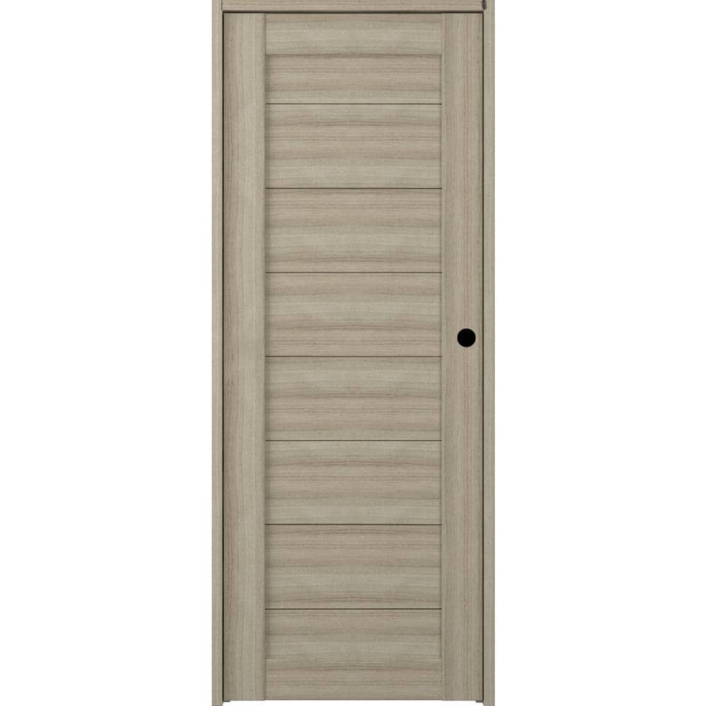 Ermi 29,75 in. x 83,25 in. Right-Hand Shambor Composite Wood Single Prehung Interior Door price history on PriceWatchPro