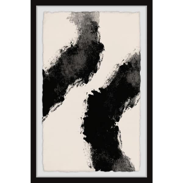 Unbranded Broken Ditch by Marmont Hill Framed Abstract Art Print 24 in. H x 16 in. W