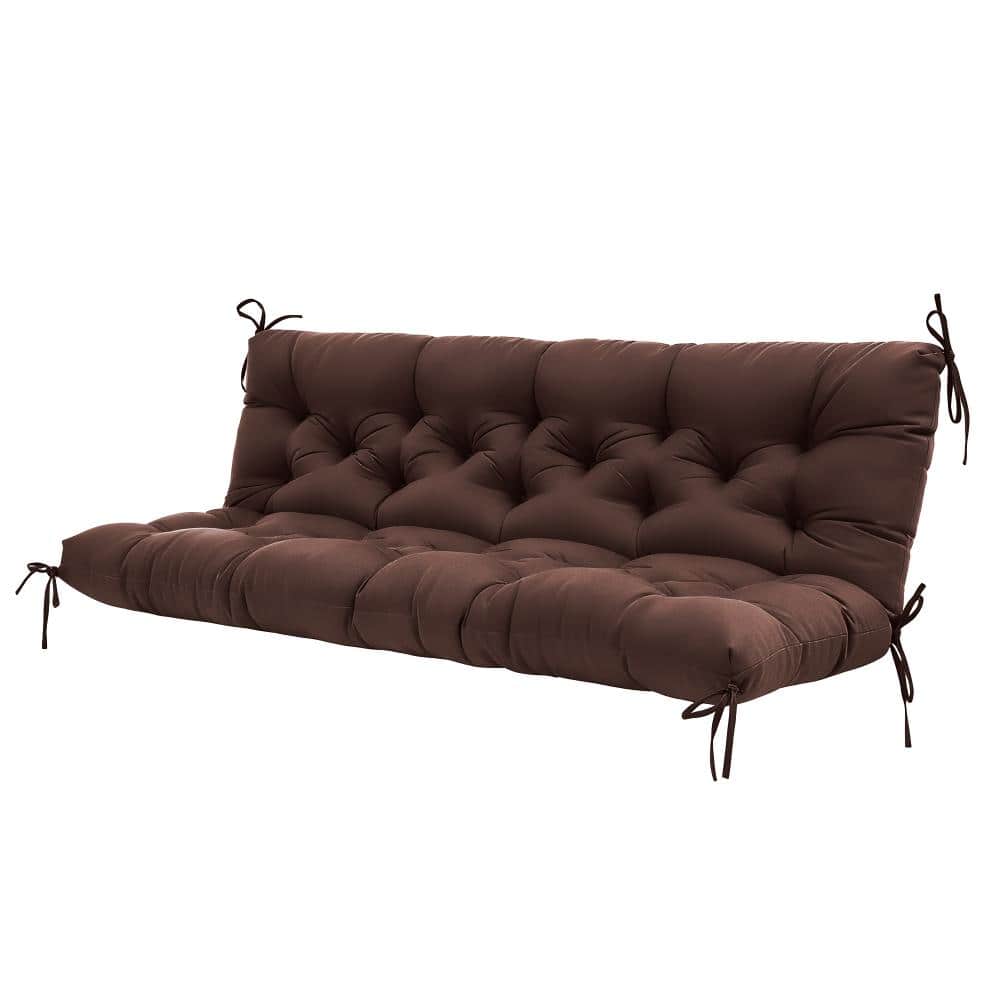 "Swing Cushion Replacement, 60""x40""x4"" Waterproof Outdoor Bench Pad for Patio, Porch, Garden Furniture,Brown" price history on PriceWatchPro