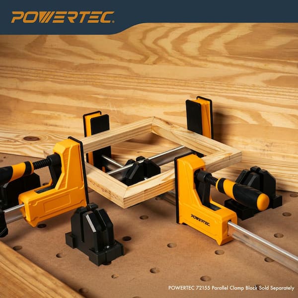 Parallel Jaw Clamp Set Max Opening 24 in. and 48 in. Steel Bar Clamp and Spreader Tool 3-5/8 in. Throat Depth, 4-Pieces