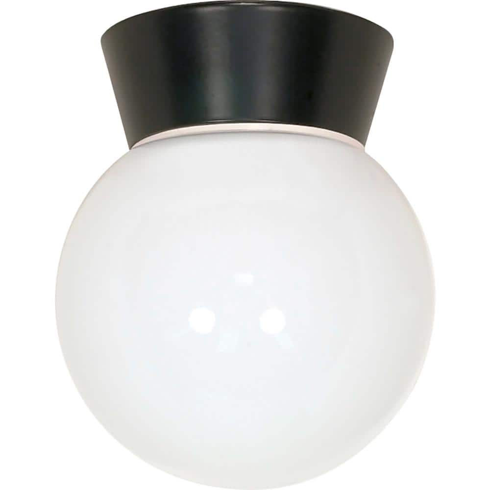 Nuvo 1-Light Black Outdoor Flush Mount Light price history on PriceWatchPro