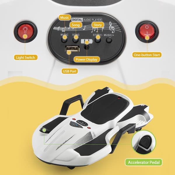 TOBBI 18-Volt Kids Ride on Drift Car Electric Drifting Car TOBBI 18-Volt Kids Ride on Drift Car Electric Drifting Car