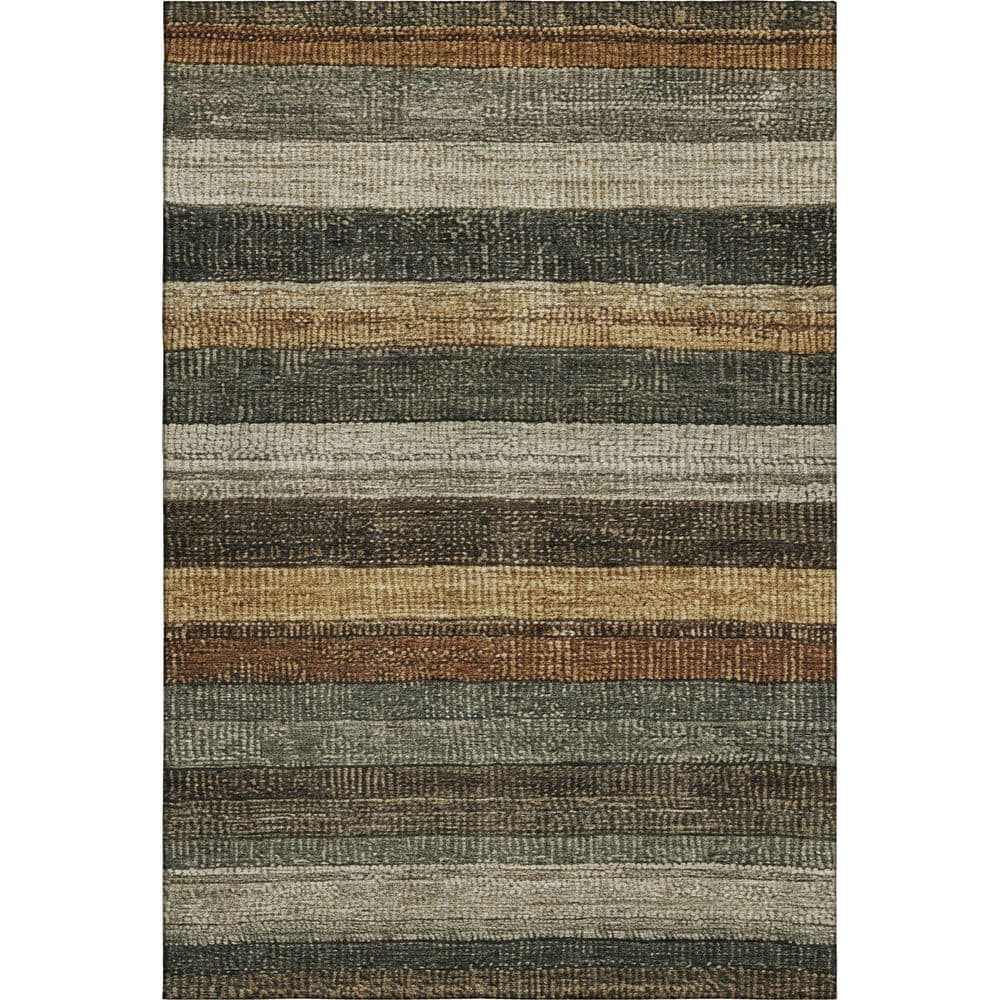 Mayfield Premium Machine Washable Abstract AMF1865 Khaki 3 ft. x 5 ft. Area Rug price history on PriceWatchPro