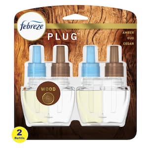 Plug 0.87 oz. Wood Scent Air Freshener Scented Oil Refill (2 Refills)