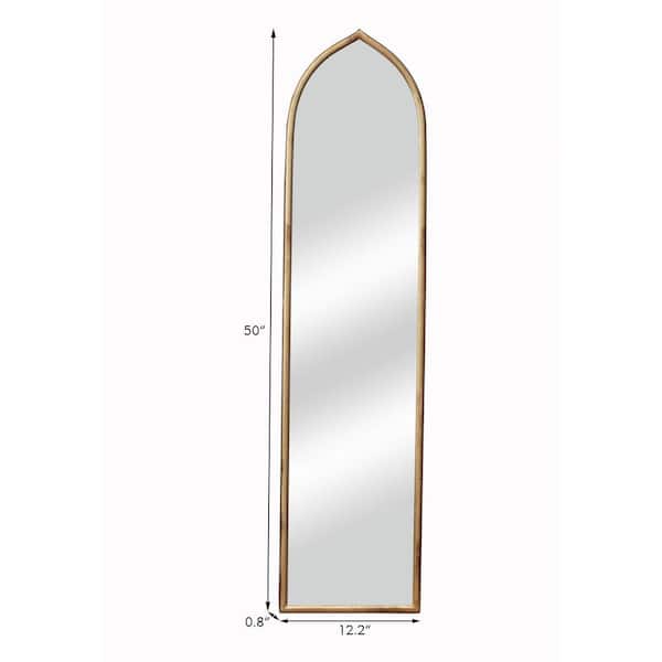 Full Length Wall Mirror 19475, Gold Arched Ornate Full Length Mirror