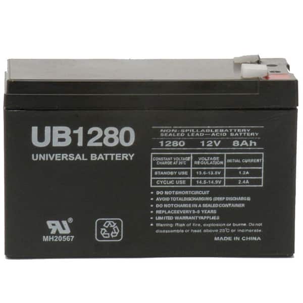 UPG 12-Volt 8 Ah F2 Terminal Sealed Lead Acid (SLA) AGM Rechargeable Battery