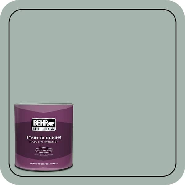 BEHR ULTRA 1 qt. #460E-3 Smokey Slate Extra Durable Eggshell Enamel Interior Paint & Primer