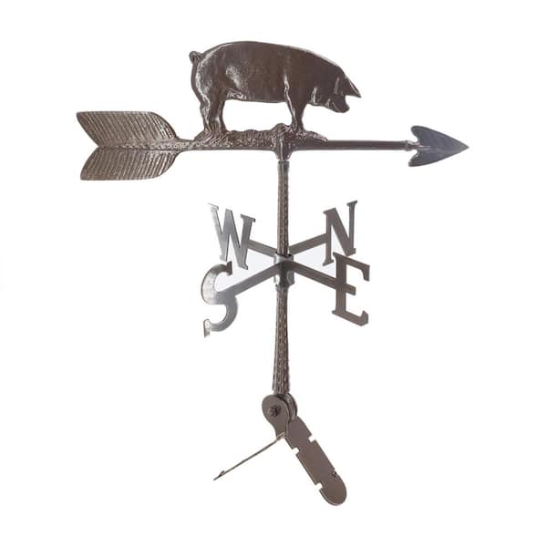 Montague Metal Products 24 in. Aluminum Pig Weathervane - Oil Rubbed