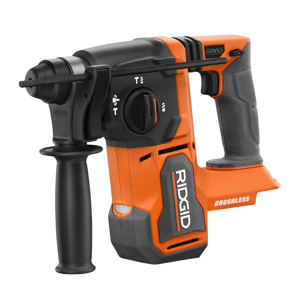 RIDGID 18V Brushless Cordless in. SDS-Plus Rotary Hammer (Tool Only)  R86712B The Home Depot