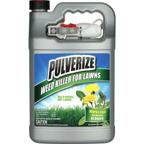 PULVERIZE Weed Killer for Lawns, 1 Gal. Ready-to-Use with Nested Trigger