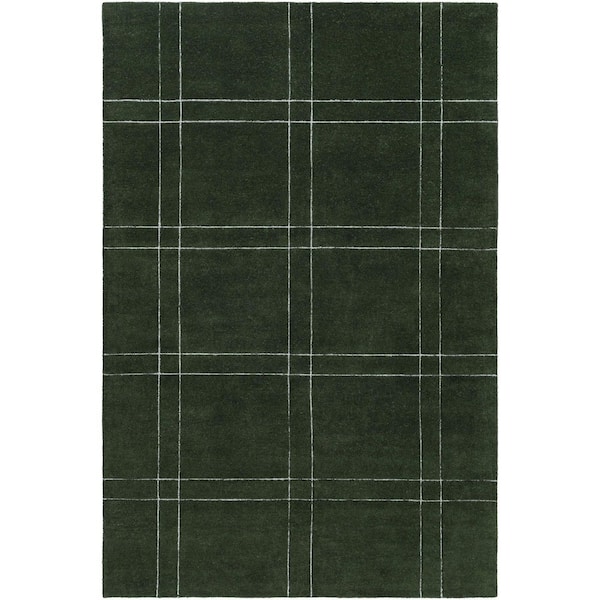 Brook Green Modern Solid Color 9 ft. x 12 ft. Area Rug