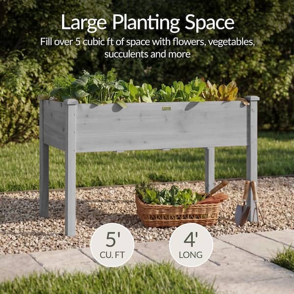 NEIGHBORHOOD Gardenbed ネイバーフッドガーデンベッドSRL Best Choice Products 48 in. x 24 in. x 30 in. Wood Raised Garden