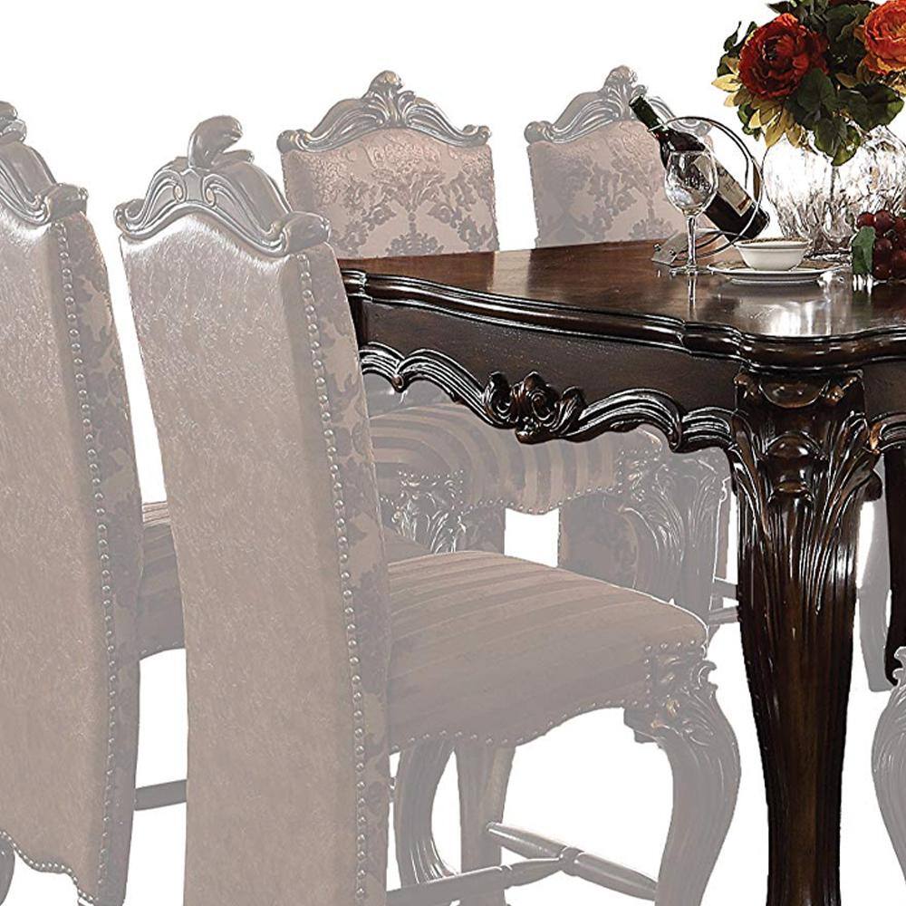 Versailles Cherry Oak Extendable Counter Height Dining Table