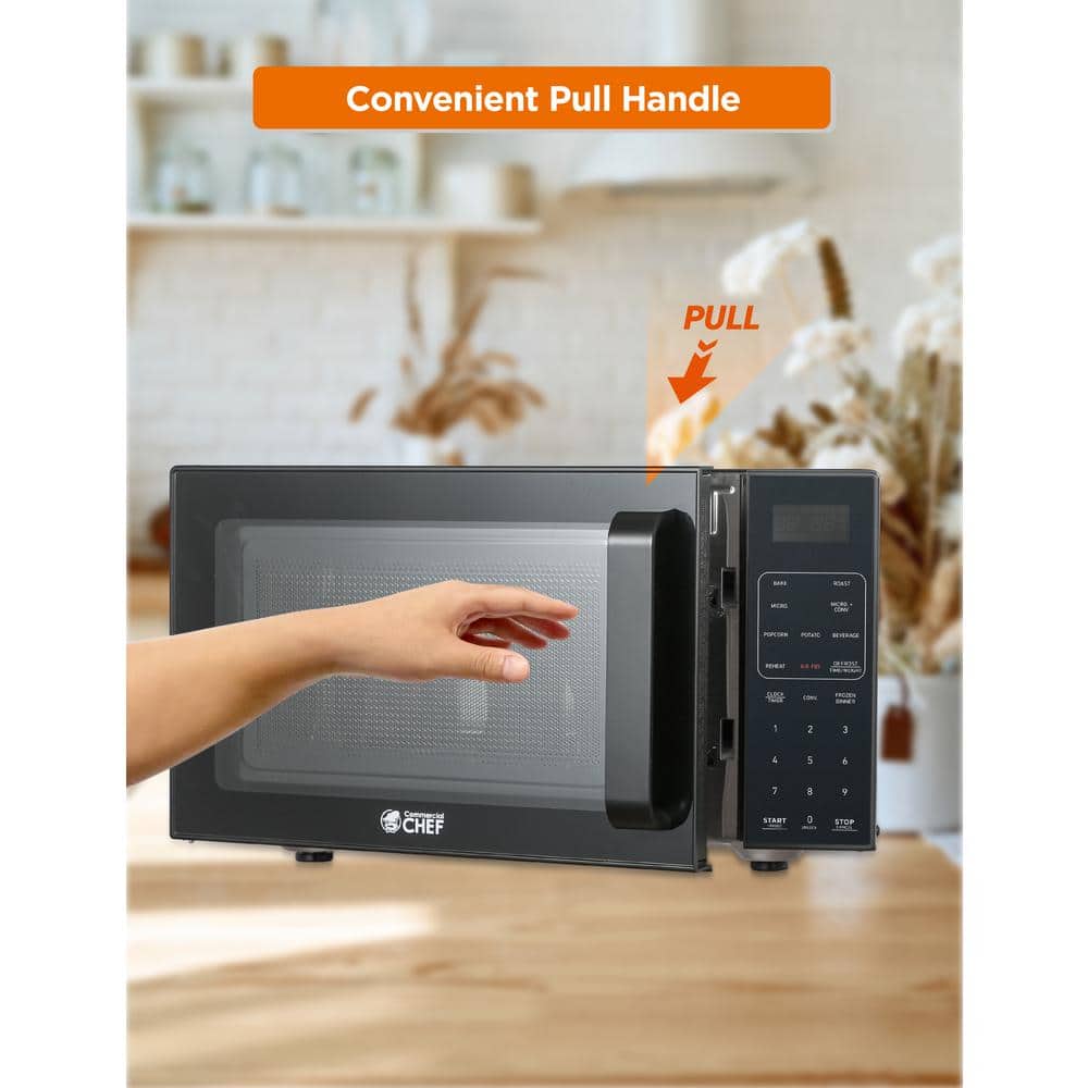 Black 0.9 Cu. Ft. Convection Microwave Air Fryer Combo