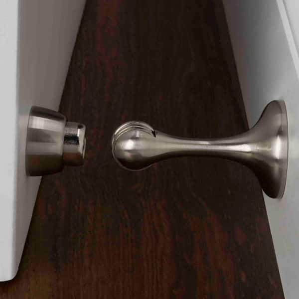 Everbilt Satin Chrome Magnetic Door Stop 28397 - The Home Depot