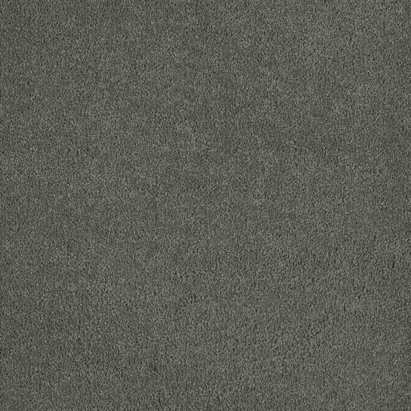 Home Decorators Collection Chastain I - Galloway - Gray 40 oz. SD Polyester Texture Installed Carpet