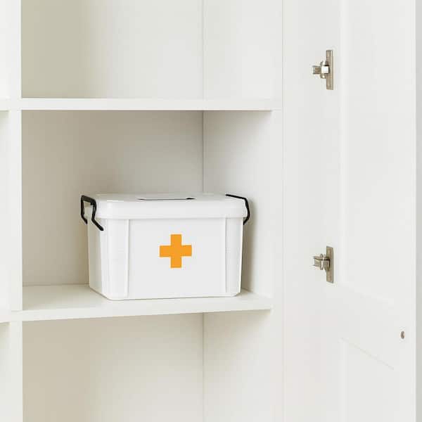 Basicwise Large Medical Organizer and First Aid Kit Storage