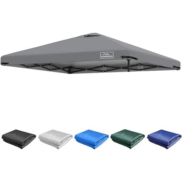 Unbranded 10 ft. x 10 ft. Dark Grey Pop Up Canopy Top Replacement Cover Roof with Air Vent for Outdoor Sun Shade Top Only