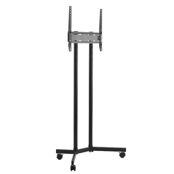 Rolling TV Stand, Mobile TV Cart for 32-65 in. Screens, Height Adjustable, Portable Monitor Stand Holds Up to 88 lbs.