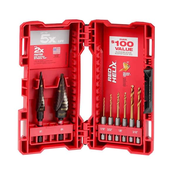 Milwaukee SHOCKWAVE Impact-Duty Titanium Step Bit Set (8-Piece) 48