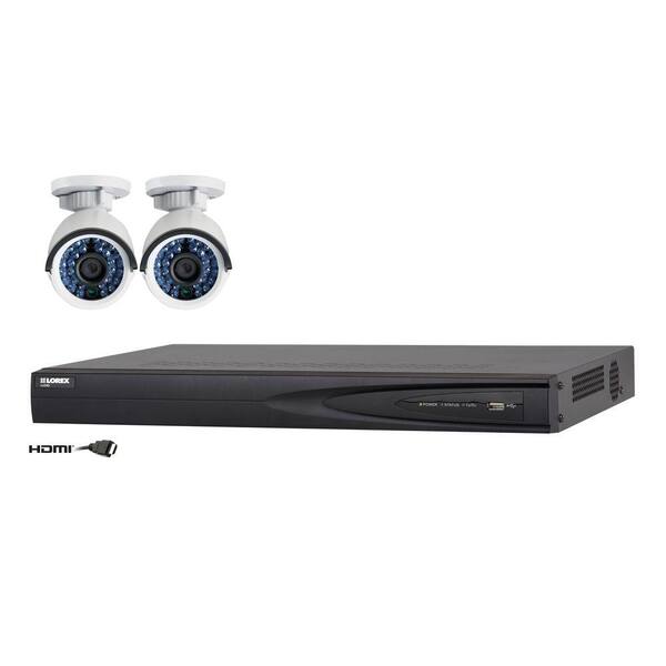 Lorex Vantage4CH 1TB Net HD NVR SurveillanceSystem with(2)1080p Indoor/Outdoor Network Cameras 100ft. NightVision-DISCONTINUED