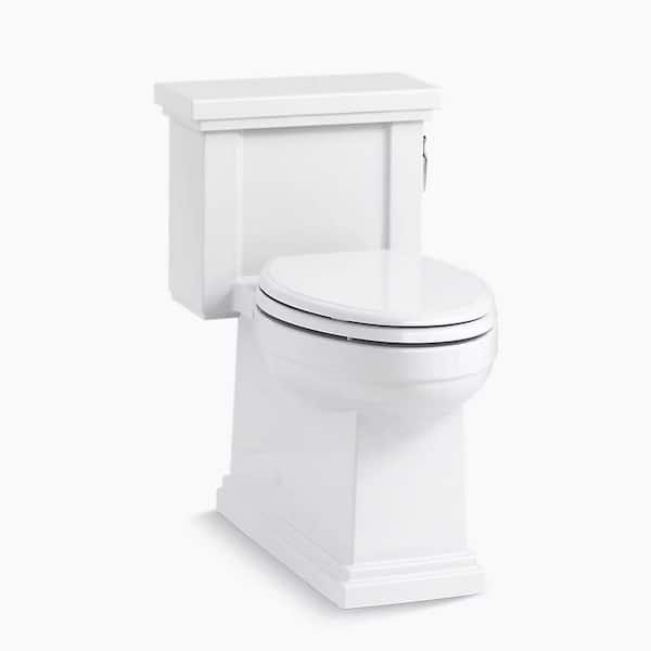 Tresham 12 in. Rough In 1-Piece 1.28 GPF Single Flush Elongated Toilet in White Seat Included