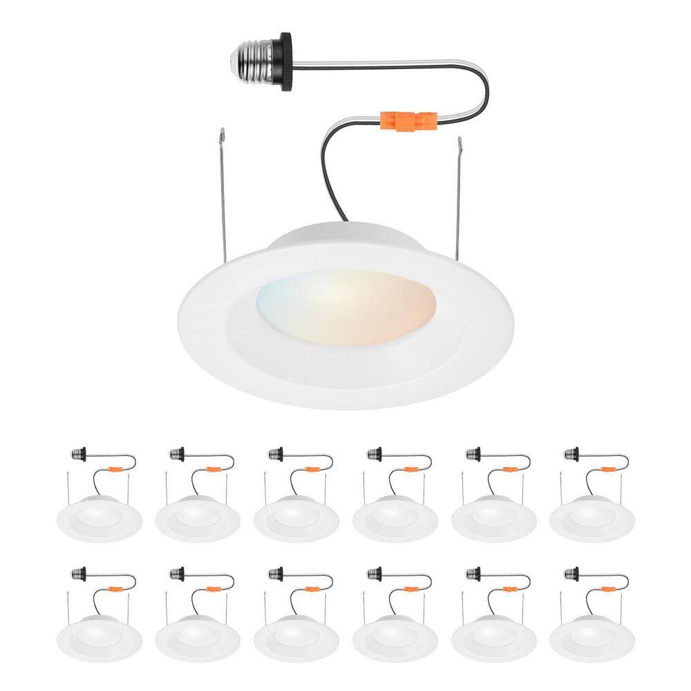 5/6 in Builder Series Housing Required New Construction and Remodel Dimmable Indoor Integrated LED Retrofit Trim-12 Pack price history on PriceWatchPro