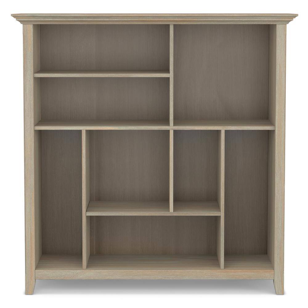Amherst Distressed Grey Solid Wood Multi-Cube Bookcase