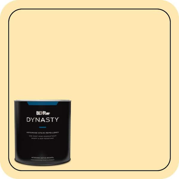 BEHR DYNASTY 1 qt. #P280-2 Gold Thread Satin Enamel Interior Stain-Blocking Paint and Primer