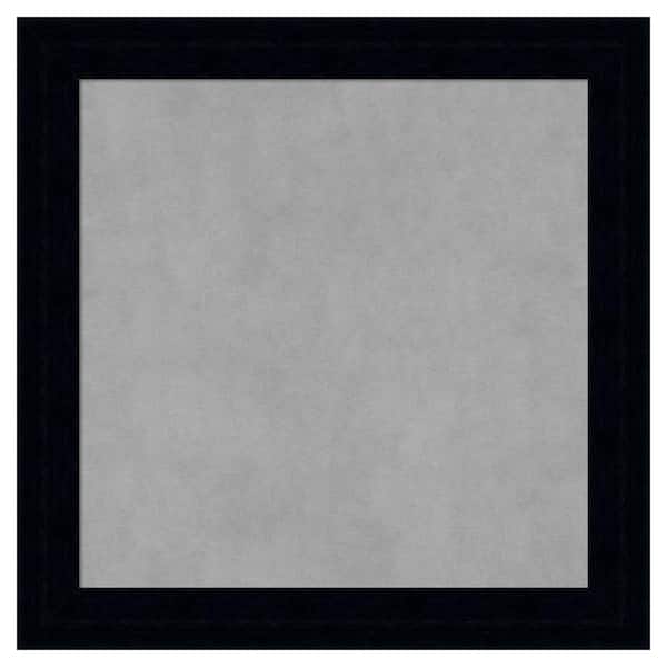 Amanti Art Tribeca Black 24 in. x 24 in. Framed Magnetic Board