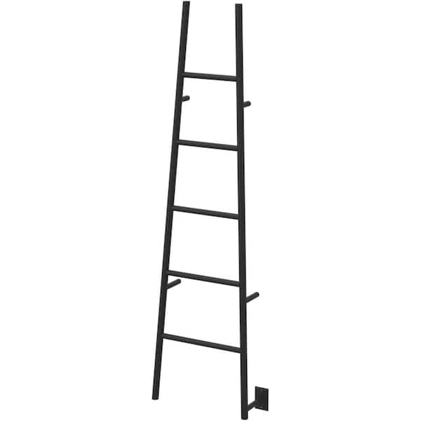 PRIMEPLUS 4 Towel Holders A-Type Ladder Stainless Steel Towel Rack in Black