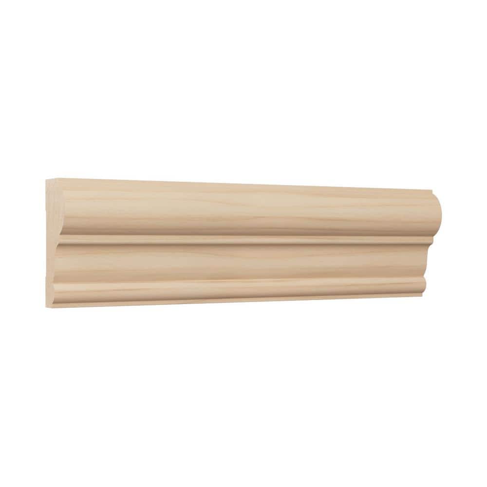 Natural Alder Wood Chair Rail Molding 96"