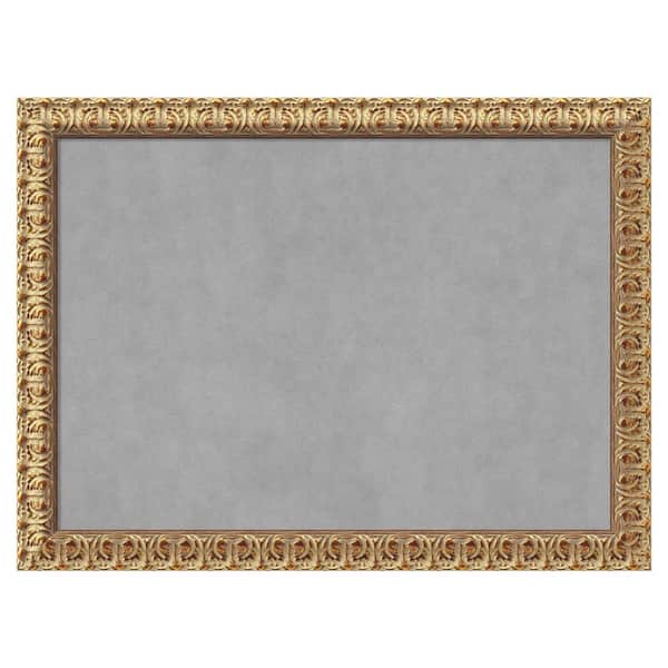 Amanti Art Florentine Gold 31 in. x 23 in Framed Magnetic Board