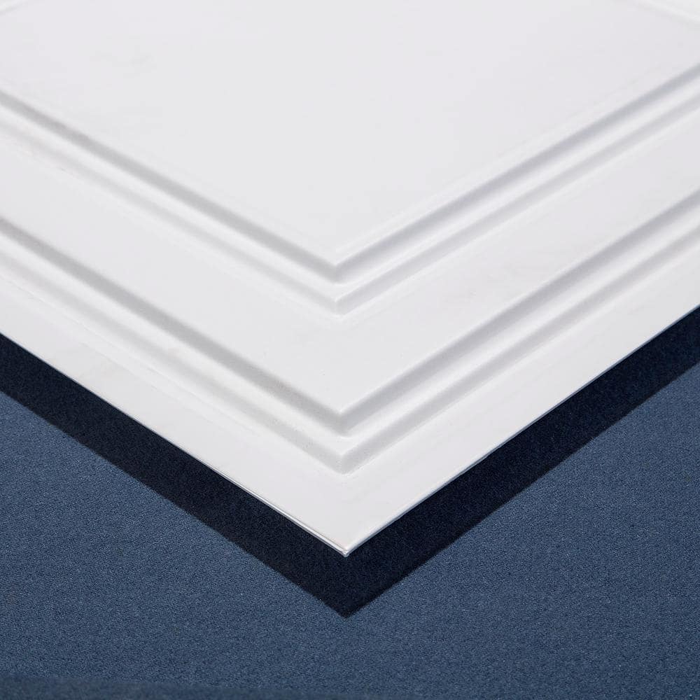 2 ft x 2 ft White PVC Ceiling Tile Panel Pack