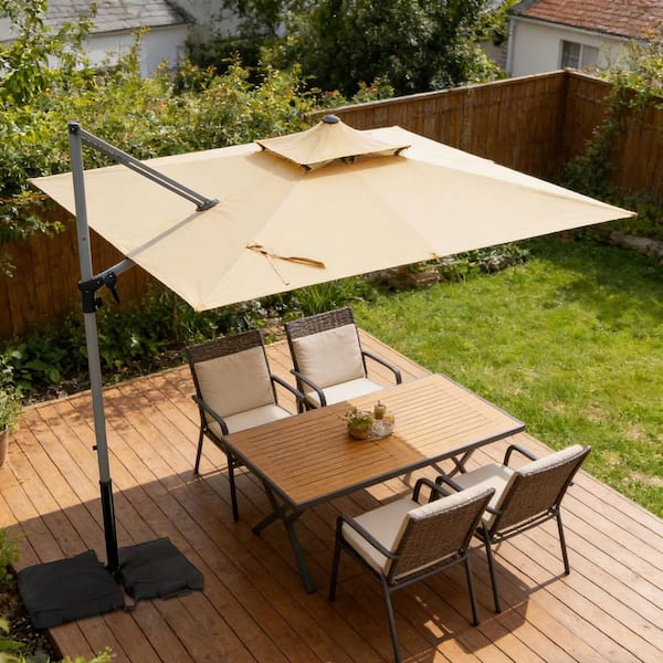aluminum patio umbrella frame Aluminium 10Ft 3 Tier Auto-Tilt ,Outdoor Umbrella You may not be able to choose the style of patio Outdoor Expressions 7.5 Ft. Aluminum
