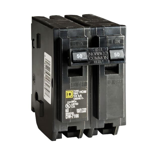 Homeline 50-Amp 2-Pole Circuit Breaker (HOM250CP)